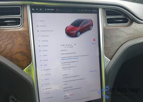 2017 Tesla Model X 100D/75D/90D из США, поврежденный, VIN 5YJXCAE23HF058140
